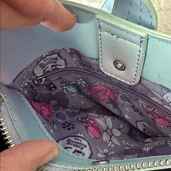 NWOT Loungefly Disney Sleeping Beauty 65th Anniversary Floral Crossbody Bag - Picture 11 of 11